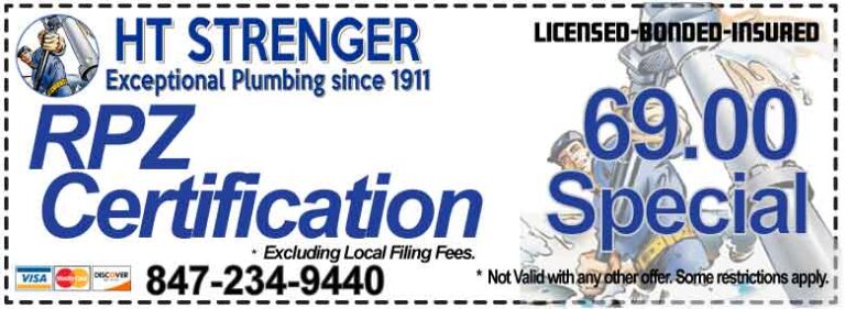 Plumbing Coupons and Plumbing Savings from HT Strenger Plumbing