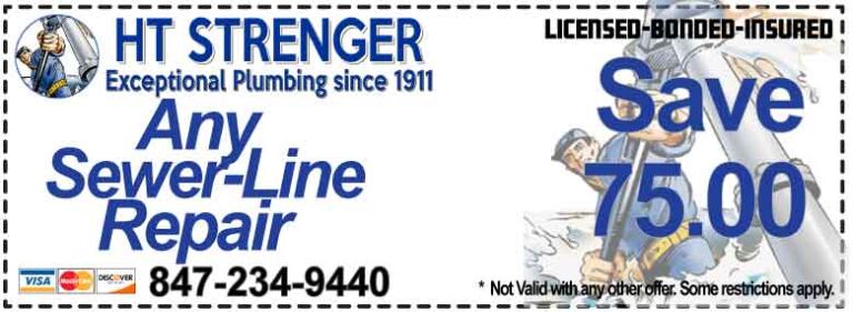 Plumbing Coupons and Plumbing Savings from HT Strenger Plumbing
